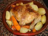 Muslo de pollo con zanahoria