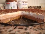 Tarta tres chocolates casera