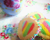 Foto del paso 4 de la receta: Galletas con corazón multicolor