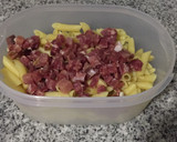 Foto del paso 2 de la receta: Pasta fría con champiñones, jamón y nueces 