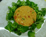 Foto del paso 1 de la receta: Salmón al horno con almendras sobre ensalada tabulé