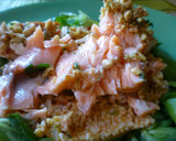 Foto del paso 6 de la receta: Salmón al horno con almendras sobre ensalada tabulé