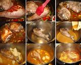 Foto del paso 10 de la receta: Pierna de pavo con patatas guisadas al vino tinto