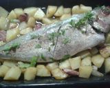 Foto del paso 3 de la receta: Jurel al horno con fritada de patatas al vino