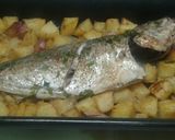 Foto del paso 4 de la receta: Jurel al horno con fritada de patatas al vino