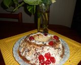 Foto del paso 4 de la receta: Flan de coco y cerezas