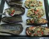Foto del paso 6 de la receta: Berenjenas y calabacines rellenos de acelga y bechamel