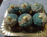 Foto del paso 8 de la receta: Magdalenas de coco celeste y blanca