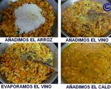 Foto del paso 5 de la receta: Arroz naranja con calabaza, zanahorias y batata