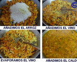 Foto del paso 5 de la receta: Arroz naranja con calabaza, zanahorias y batata