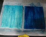 Foto del paso 1 de la receta: Tarta azul del cielo y azul de mar