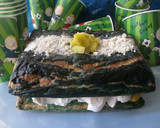 Foto del paso 4 de la receta: Tarta azul del cielo y azul de mar