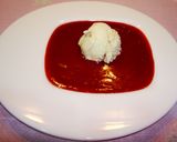 Foto del paso 6 de la receta: Crema de ciruelas rojas con helado de vainilla