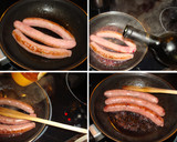 Foto del paso 3 de la receta: Salchichas al vino tinto con espinacas con arroz