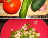 Foto del paso 1 de la receta: Tomates rellenos de hortalizas con salsa ligera de queso