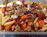 Foto del paso 5 de la receta: Pasta fría con champiñones, jamón y nueces 