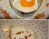 Foto del paso 5 de la receta: Montadito de patatas asadas con tomate y huevo frito