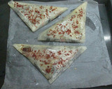 Foto del paso 8 de la receta: Triángulos crujientes con sal de jamón serrano