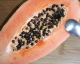 Foto del paso 1 de la receta: Fuente de papaya con jamón