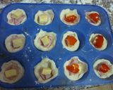 Foto del paso 3 de la receta: Muffins de pizzetas rellenas