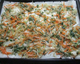 Foto del paso 2 de la receta: Tarta dorada rellena con verduras en juliana