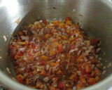 Foto del paso 6 de la receta: Fideos de espinacas con verduritas y jamón
