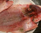 Foto del paso 1 de la receta: Lubina a la espalda con ajada