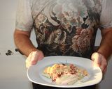 Foto del paso 8 de la receta: Penne con jamón, tomates secados y crema