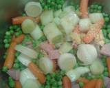 Foto del paso 2 de la receta Crema de verduras rehogadas con jamón cocido
