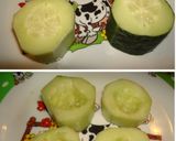 Foto del paso 3 de la receta: Tubos de pepino rellenos de paté de champiñones