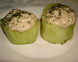 Foto del paso 7 de la receta: Tubos de pepino rellenos de paté de champiñones