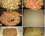 Foto del paso 4 de la receta: Hojaldre de champiñones y jamón serrano