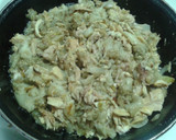 Foto del paso 3 de la receta: Berenjenas rellenas de pollo y caldo de cocido