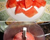 Foto del paso 1 de la receta: Sopa de sandía con brocheta de frutas