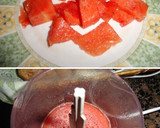 Foto del paso 1 de la receta: Sopa de sandía con brocheta de frutas