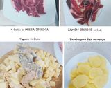 Foto del paso 1 de la receta: Presa ibérica con jamón y salsa cuatro quesos