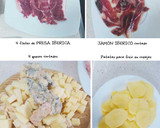 Foto del paso 1 de la receta: Presa ibérica con jamón y salsa cuatro quesos