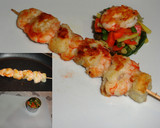 Foto del paso 9 de la receta: Brocheta de bacalao y gambas con salsa de queso