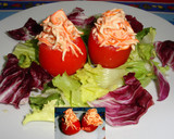 Foto del paso 4 de la receta: Tomates rellenos de rallado de mar con salsa rosa