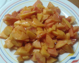 Foto del paso 1 de la receta: Bizcocho moreno de melocotón