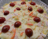 Foto del paso 4 de la receta: Quiche de calabacín y puerros con pavo