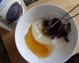 Foto del paso 3 de la receta: Postre de melocotón blanco y arándanos azules apto para diabéticos