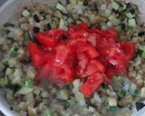 A picture of step 2 of Italian Peppers Stuffed with Tabbouleh.