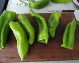 A picture of step 7 of Italian Peppers Stuffed with Tabbouleh.