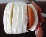 Foto del paso 2 de la receta: Mozzarella rellena de jamón y tomate