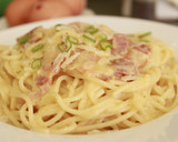 Foto del paso 4 de la receta: Espaguetis con auténtica salsa carbonara