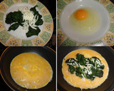 Foto del paso 3 de la receta: Tortilla de espinacas y queso a las hierbas