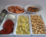 Foto del paso 3 de la receta: Garbanzos y mariscos en molde