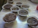 Bizcochitos de chocolate con ganache de chocolate