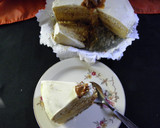 Foto del paso 6 de la receta: Torta rellena de dulce de leche y crema Chantilly armada con flan